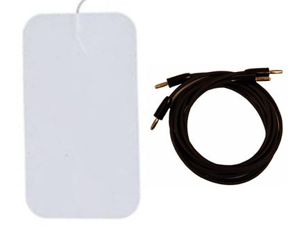 Self-Stick 4"x 8" Electrode Pads with Cords