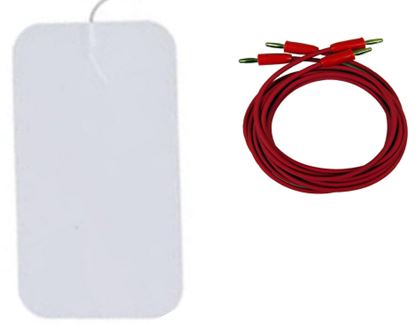Self-Stick 4"x 8" Electrode Pads with Cords